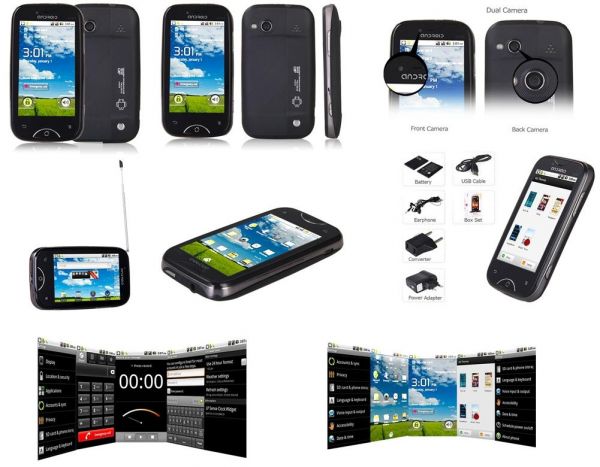 Celular LINK 2 Chips Android 2.3 Wi-Fi