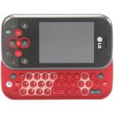 LG KS360 Touch Screen Teclado Qwery Câmera 2.0MP (Vermelho)